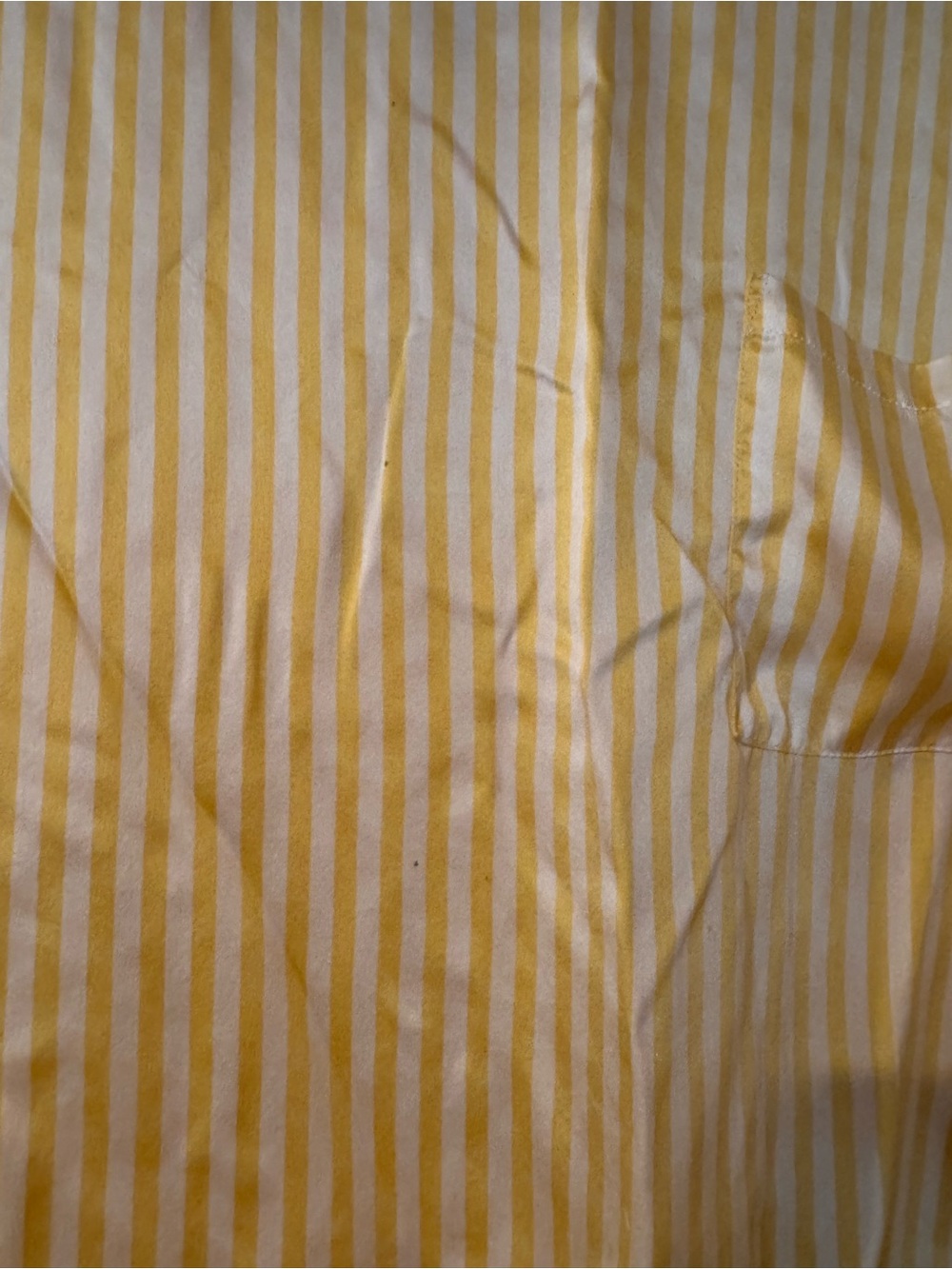 Lunya Silk Yellow Striped Pajama Set - Top & Shorts - Picture 7 of 8